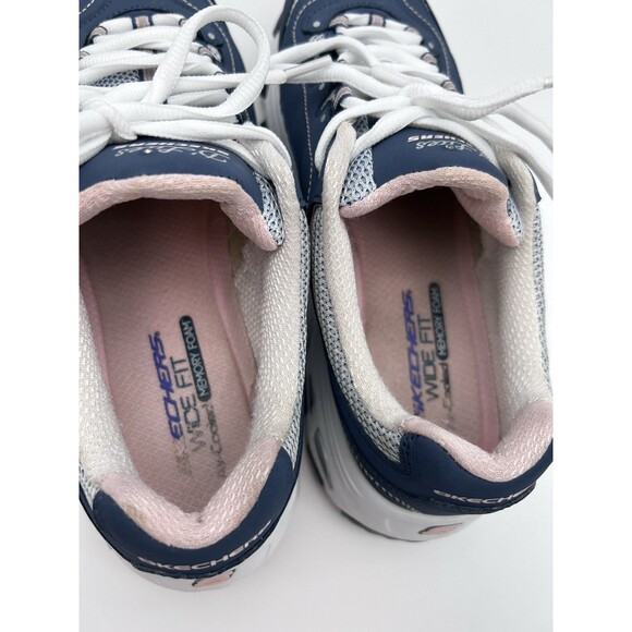 Skechers D’Lites Pink And Blue Comfort Sneakers Shoes Women’s 9.5 Barely Worn - Picture 6 of 8